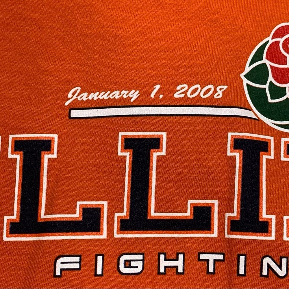 Nwt Vintage 2008 Pasadena California Illinois Fighting Illini Long Sleeve Shirt — image 4 of 6